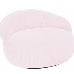 Pouf XXL déhoussable en velours côtelé BANANAIR 110x100 cm rose