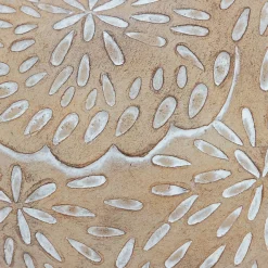 Poule déco Linda H.10,5cm résine beige - Atmosphera