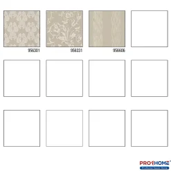 Profhome 956301-GU Papier peint aspect textile texturé mat 5,33 m2