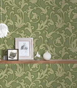 Profhome 954904-GU Papier peint aspect textile texturé mat 5,33 m2
