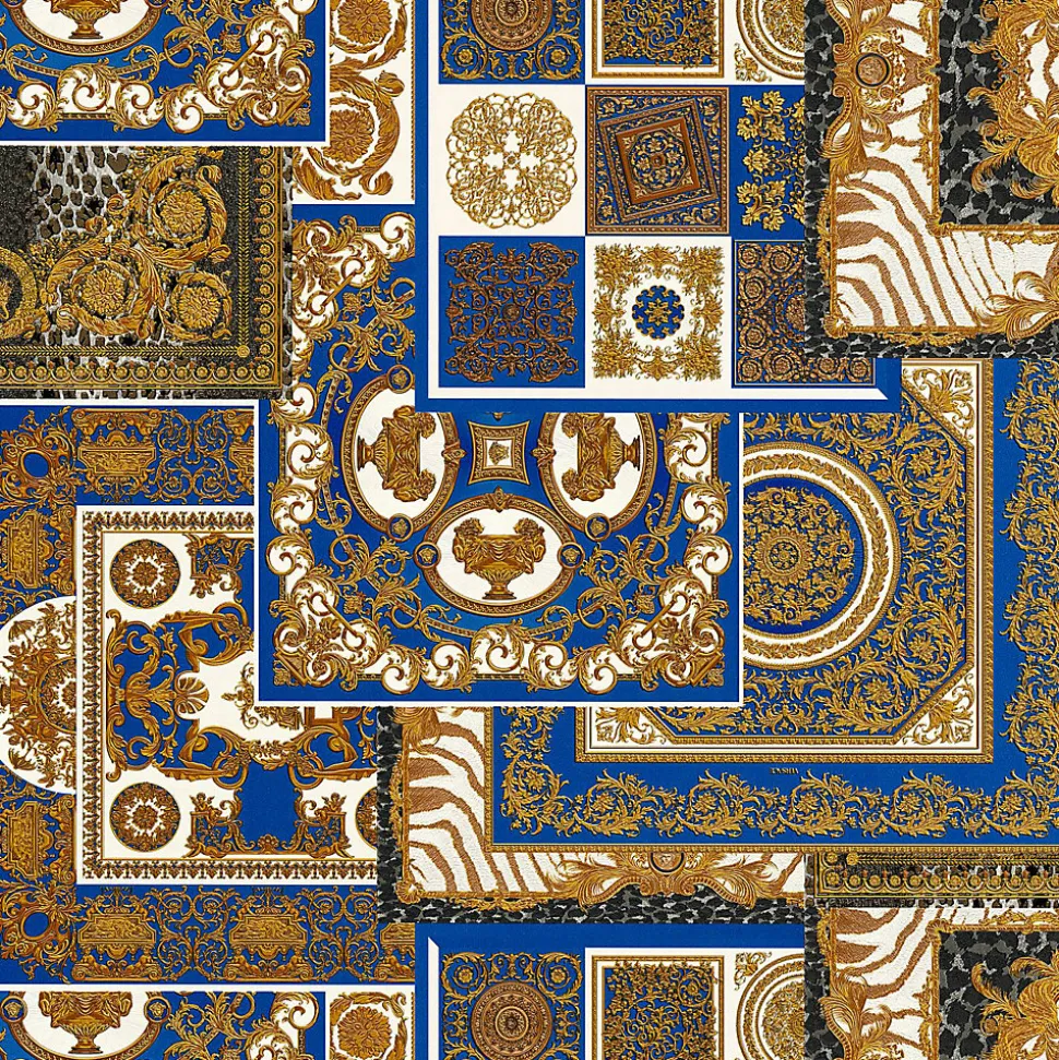 Profhome 370481-GU Papier peint baroque légèrement texturé scintillant 7,035 m2