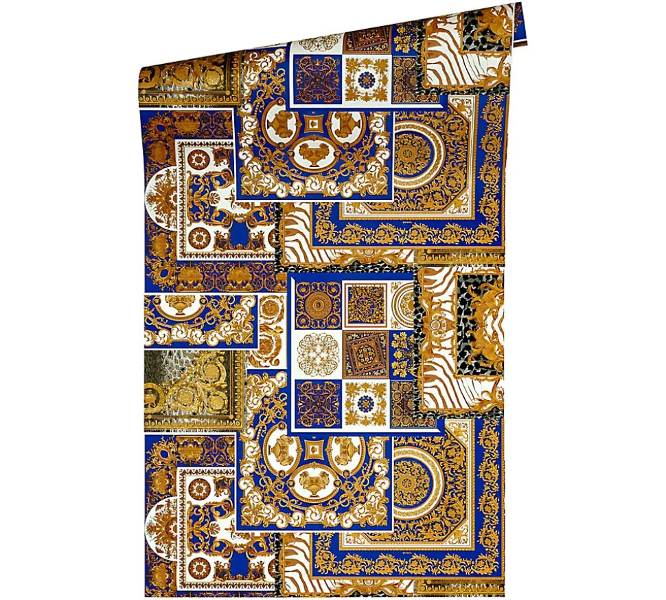 Profhome 370481-GU Papier peint baroque légèrement texturé scintillant 7,035 m2