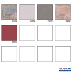 Profhome 378581-GU Papier peint à motifs graphiques légèrement texturé mat 5,33 m2