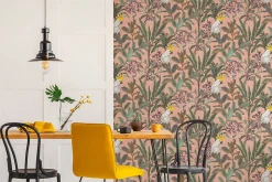 Profhome 397481-GU Papier peint moitf d'oiseaux légèrement texturé mat 5,33 m2