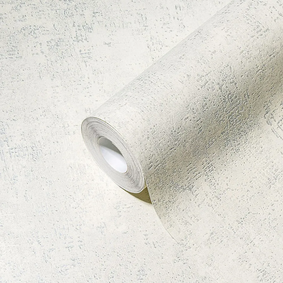 Profhome 388329-GU Papier peint aspect crépi légèrement texturé et des accents métalliques 5,33 m2