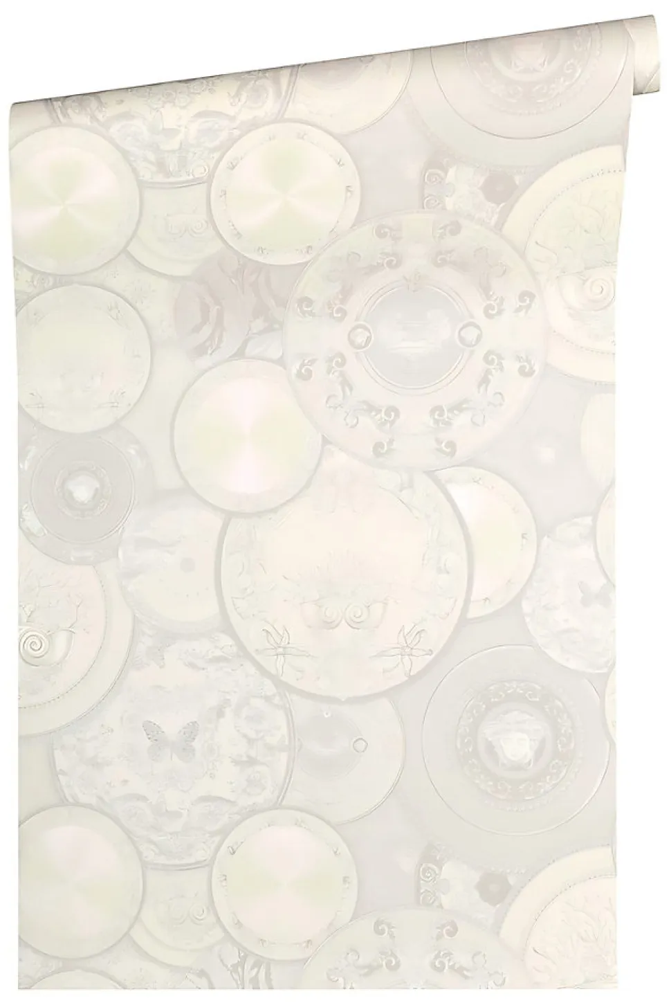 Profhome 349014-GU Papier peint de luxe exclusif légèrement texturé brillant 7,035 m2