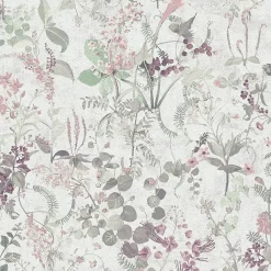 Profhome 388251-GU Papier peint floral texturé mat 5,33 m2