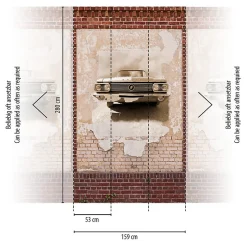 Profhome 392431-GU Papier peint photo lisse mat 1,59 m x 2,8 m