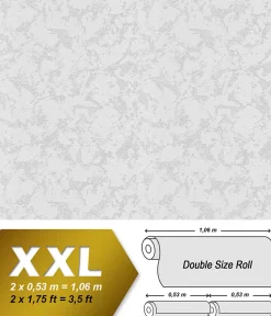 Profhome 522016-GU Papier peint aspect crépi légèrement texturé mat 26,5 m2
