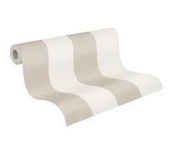 Profhome 375543-GU Papier peint à rayures légèrement texturé mat 5,33 m2