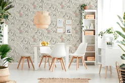 Profhome 372762-GU Papier peint floral lisse mat 5,33 m2