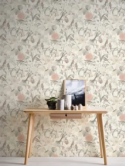 Profhome 372762-GU Papier peint floral lisse mat 5,33 m2