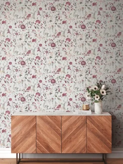 Profhome 397461-GU Papier peint floral légèrement texturé mat 5,33 m2