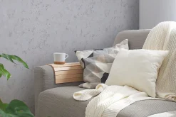 Profhome 393872-GU Papier peint aspect crépi texturé et des accents métalliques 5,33 m2