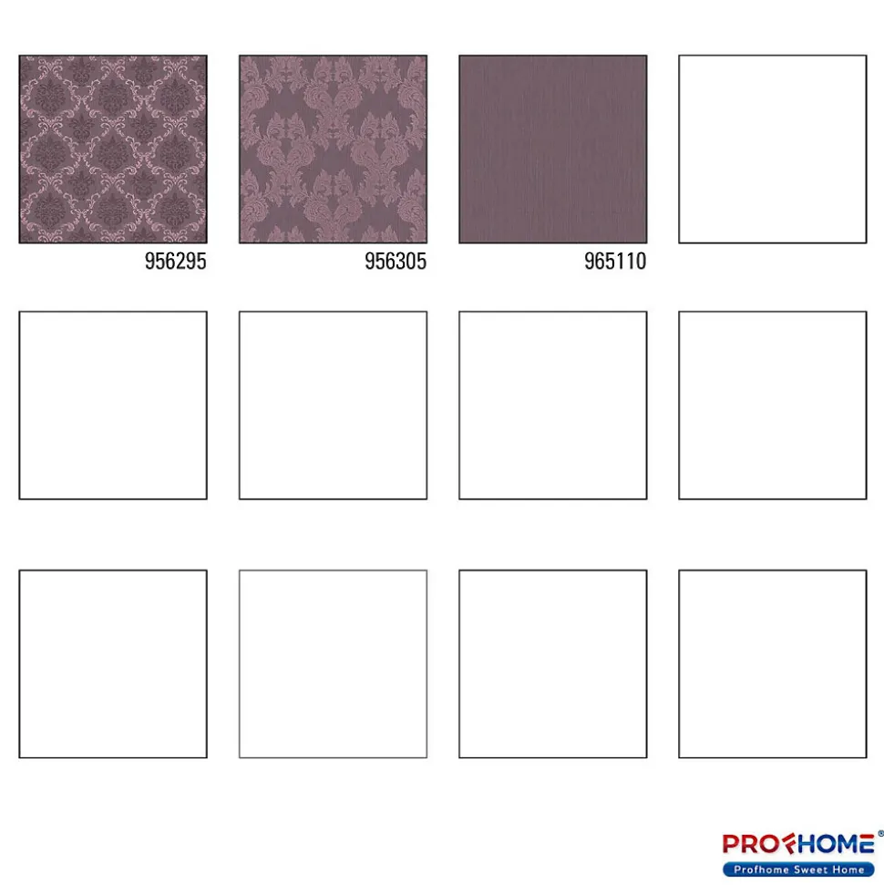Profhome 956295-GU Papier peint aspect textile texturé mat 5,33 m2