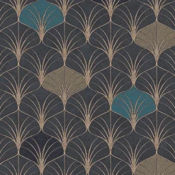 Profhome 374833-GU Papier peint à motifs graphiques lisse subtilement chatoyant 5,33 m2