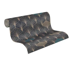 Profhome 374833-GU Papier peint à motifs graphiques lisse subtilement chatoyant 5,33 m2
