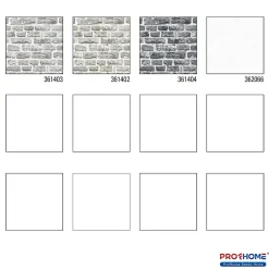 Profhome 361403-GU Papier peint aspect pierre carrelage lisse mat 5,33 m2