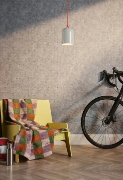 Profhome 396562-GU Papier peint à motifs graphiques texturé et des accents métalliques 5,33 m2