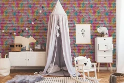 Profhome 361001-GU Papier peint aspect crépi lisse mat 5,33 m2