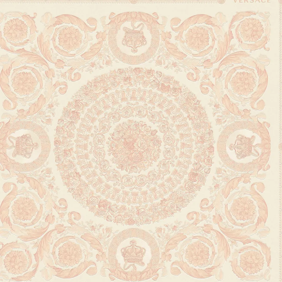 Profhome 370556-GU Papier peint baroque légèrement texturé brillant 7,035 m2