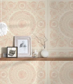 Profhome 370556-GU Papier peint baroque légèrement texturé brillant 7,035 m2
