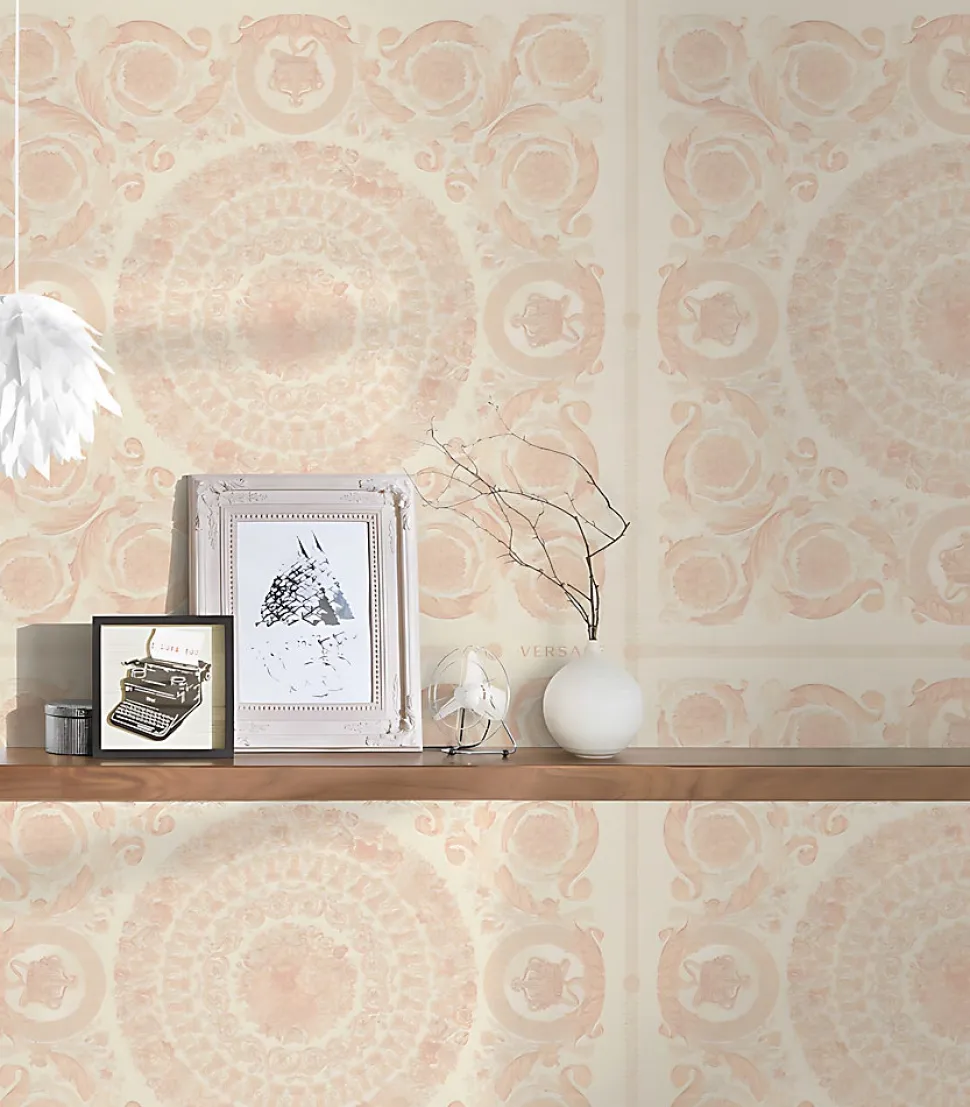 Profhome 370556-GU Papier peint baroque légèrement texturé brillant 7,035 m2