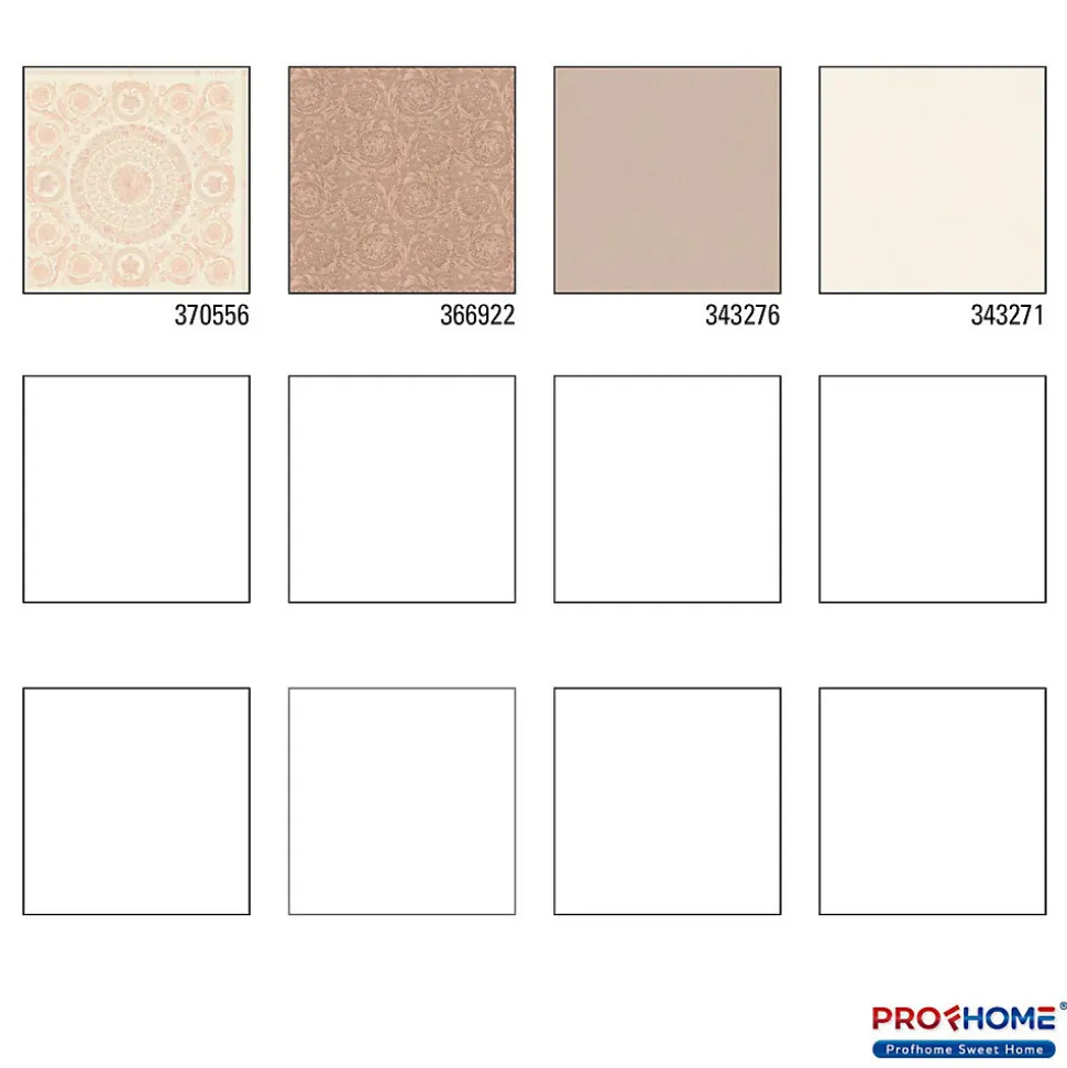 Profhome 370556-GU Papier peint baroque légèrement texturé brillant 7,035 m2