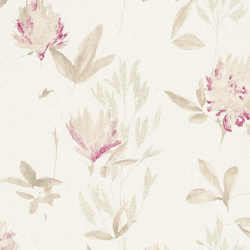 Profhome 344983-GU Papier peint floral légèrement texturé mat 5,33 m2