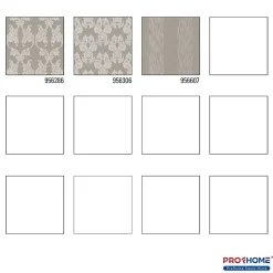 Profhome 956286-GU Papier peint aspect textile texturé mat 5,33 m2