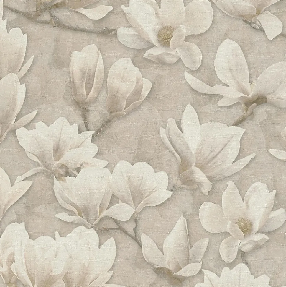 Profhome 396102-GU Papier peint floral légèrement texturé mat 5,33 m2