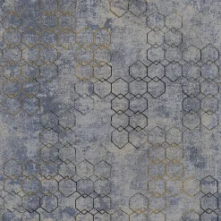 Profhome 374245-GU Papier peint à motifs graphiques légèrement texturé subtilement chatoyant 5,33 m2