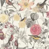 Profhome 372761-GU Papier peint floral lisse mat 5,33 m2