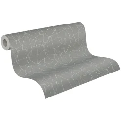Profhome 399343-GU Papier peint à motifs graphiques légèrement texturé satiné 5,33 m2