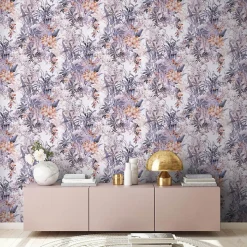 Profhome 381772-GU Papier peint floral lisse mat 5,33 m2