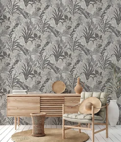 Profhome 378604-GU Papier peint floral légèrement texturé mat 5,33 m2