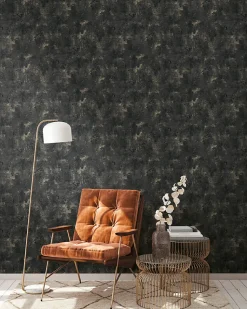 Profhome 388234-GU Papier peint aspect crépi texturé et des accents métalliques 5,33 m2