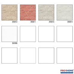 Profhome 355812-GU Papier peint aspect pierre carrelage légèrement texturé mat 5,33 m2