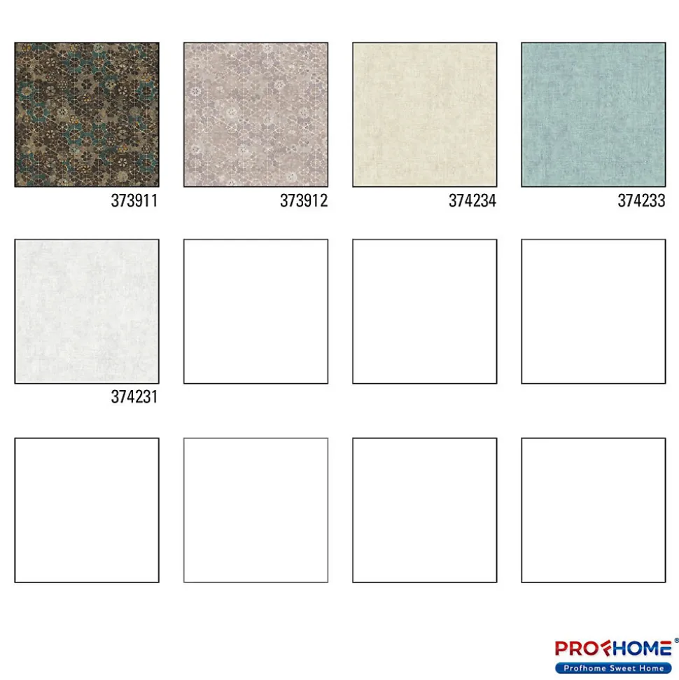 Profhome 373911-GU Papier peint à motifs graphiques légèrement texturé subtilement chatoyant 5,33 m2