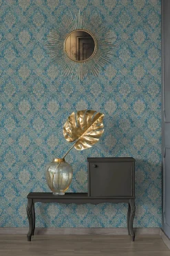 Profhome 336075-GU Papier peint baroque lisse mat 5,33 m2