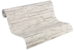 Profhome 707116-GU Papier peint aspect pierre carrelage légèrement texturé mat 5,33 m2