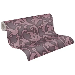 Profhome 954905-GU Papier peint aspect textile texturé mat 5,33 m2