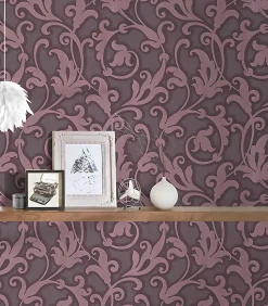 Profhome 954905-GU Papier peint aspect textile texturé mat 5,33 m2