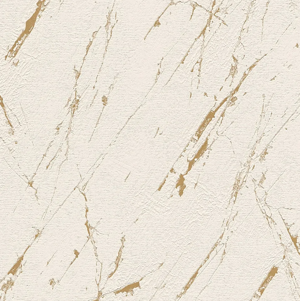 Profhome 393364-GU Papier peint aspect pierre carrelage texturé et des accents métalliques 5,33 m2