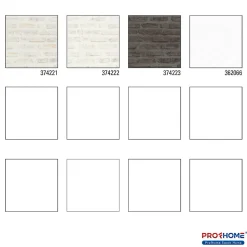 Profhome 374221-GU Papier peint aspect pierre carrelage lisse mat 5,33 m2