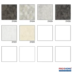 Profhome 374246-GU Papier peint à motifs graphiques légèrement texturé subtilement chatoyant 5,33 m2