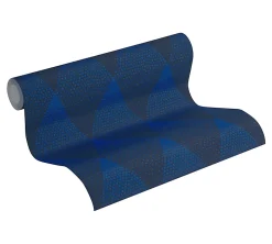 Profhome 374191-GU Papier peint à motifs graphiques lisse subtilement chatoyant 5,33 m2