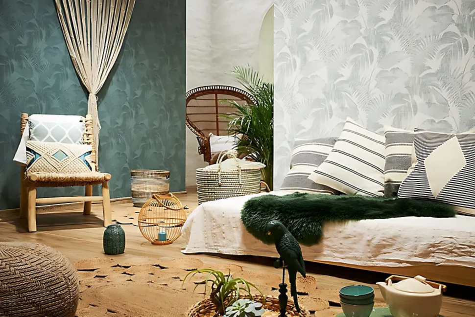 Profhome 373964-GU Papier peint nature légèrement texturé mat 5,33 m2