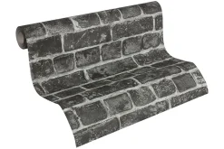 Profhome 306822-GU Papier peint aspect pierre carrelage lisse mat 5,33 m2