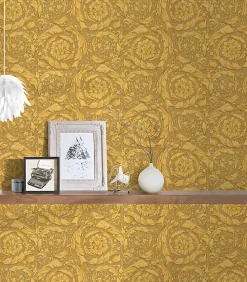 Profhome 935833-GU Papier peint de luxe exclusif texturé brillant 7,035 m2